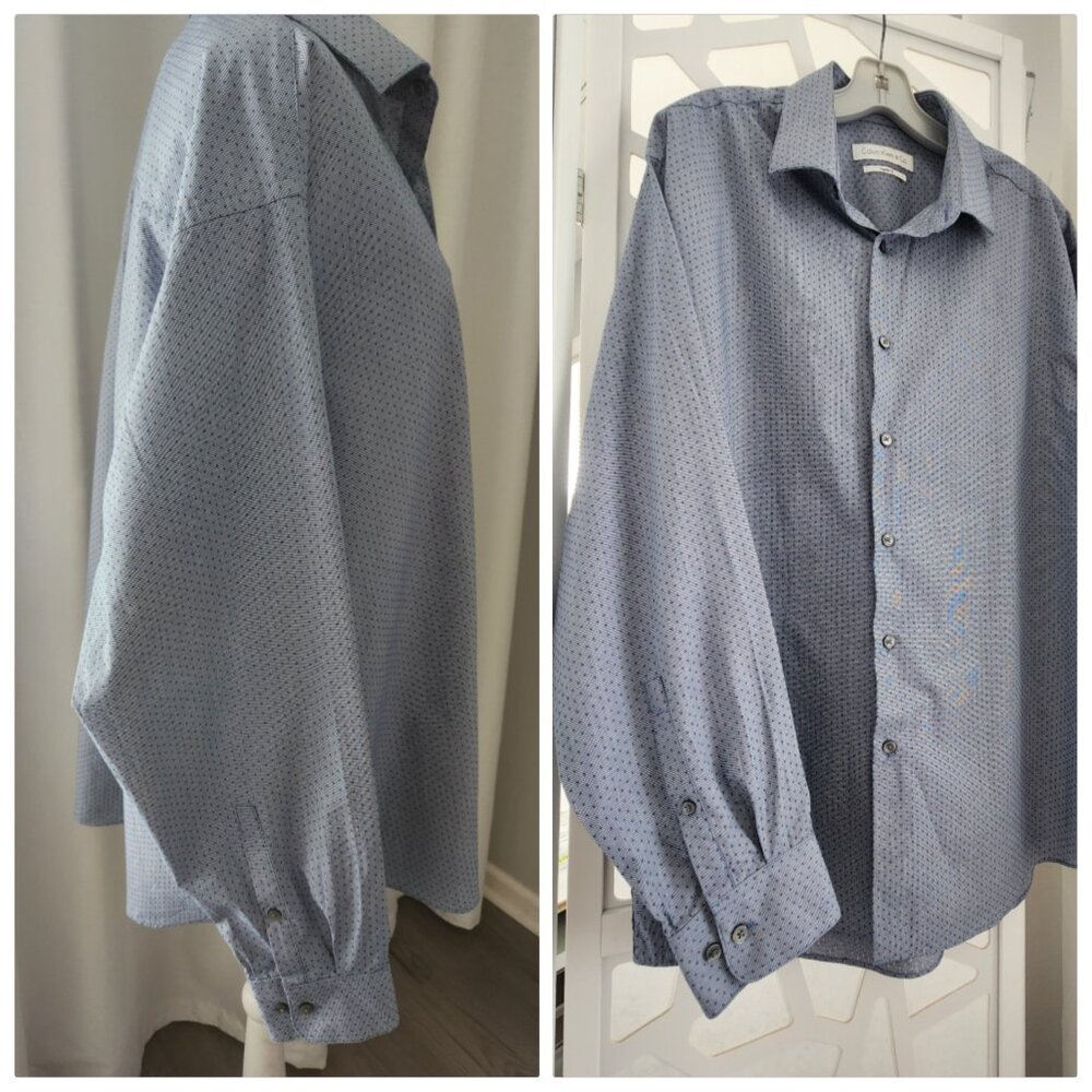 Calvin Klein Collection Men's Button Down Long Sleeve Shirt